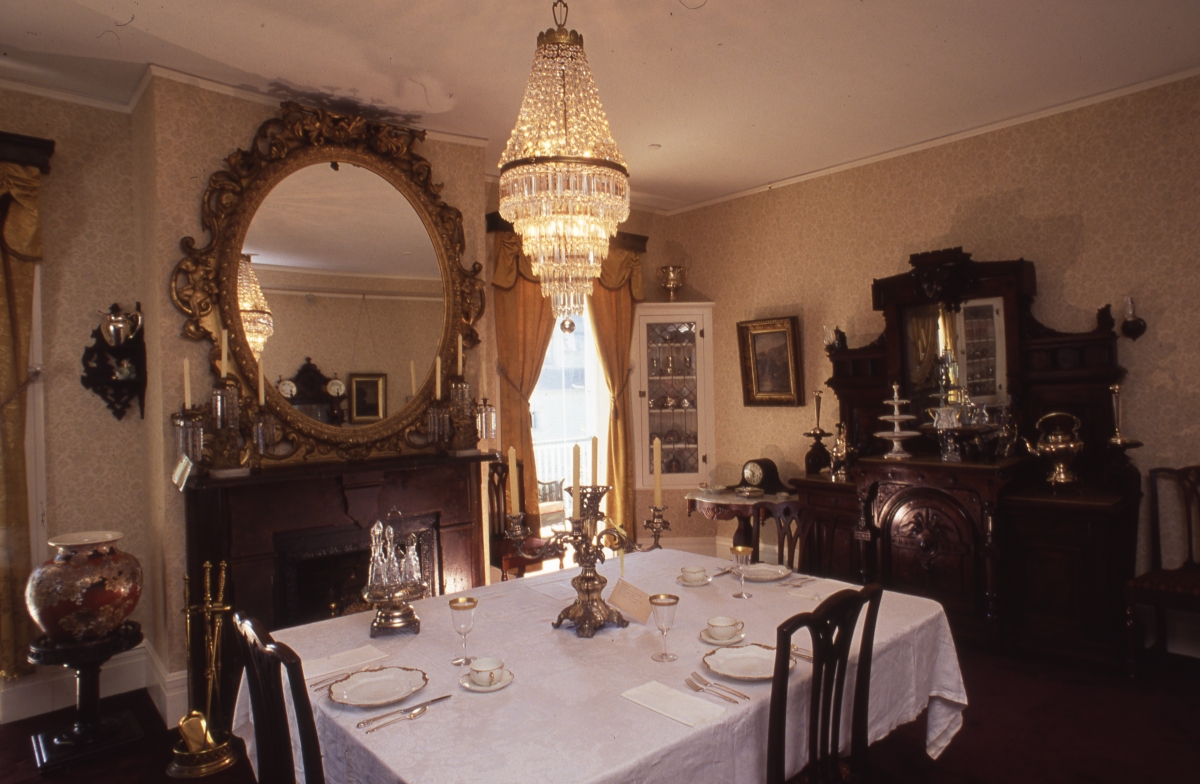 Florida Memory Interior view showing dining room in the Knott House