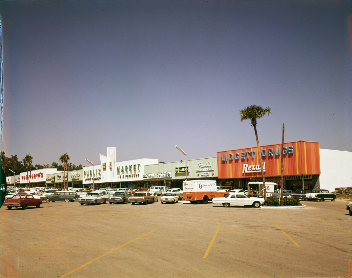 Florida Memory Shopping plaza in Ocala.