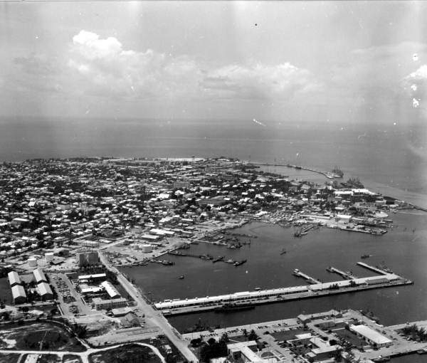 Florida Memory Aerial view Key West, Florida.