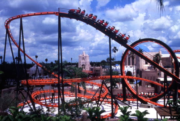 Florida Memory Roller Coaster At The Busch Gardens Amusement