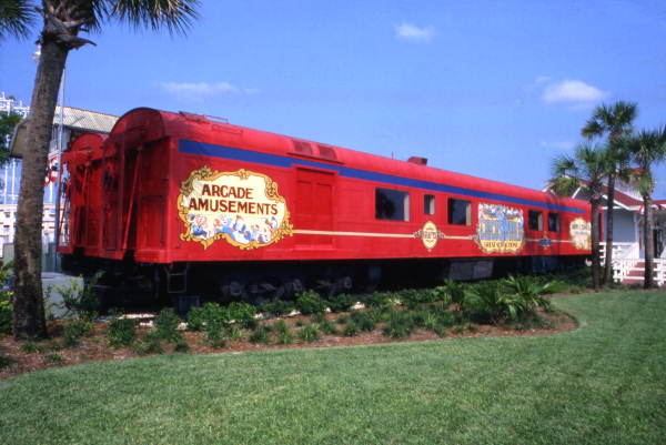 Florida Memory - Circus World antique railway car - Orlando, Florida.