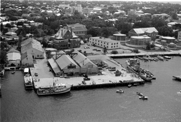 Florida Memory  Aerial view of old Key West Naval Base pier "A".