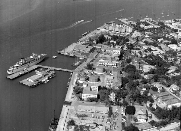 Florida Memory  Aerial view of the old Key West Naval Base.