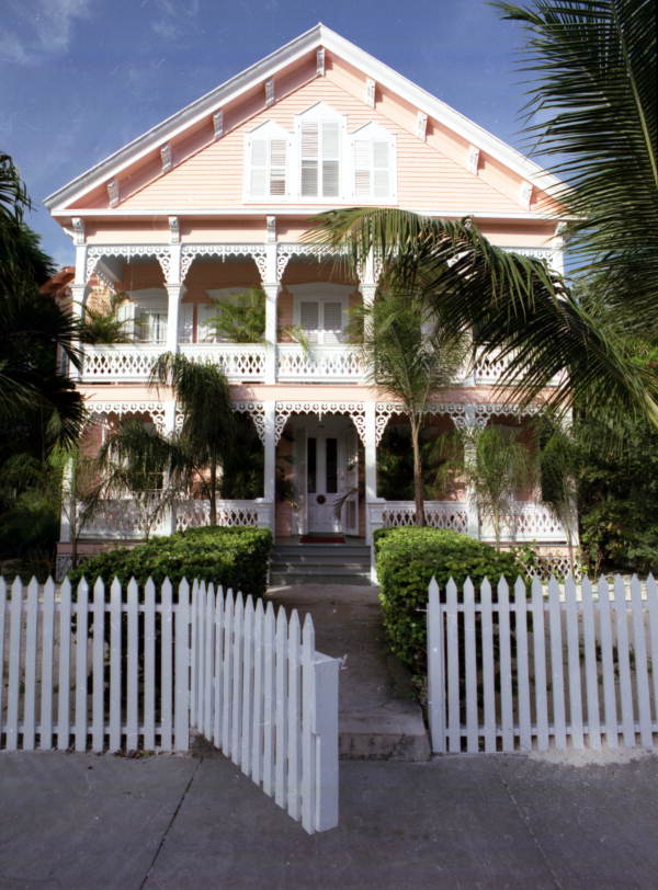 Florida Memory Victorian style conch house on Elizabeth Street, Key