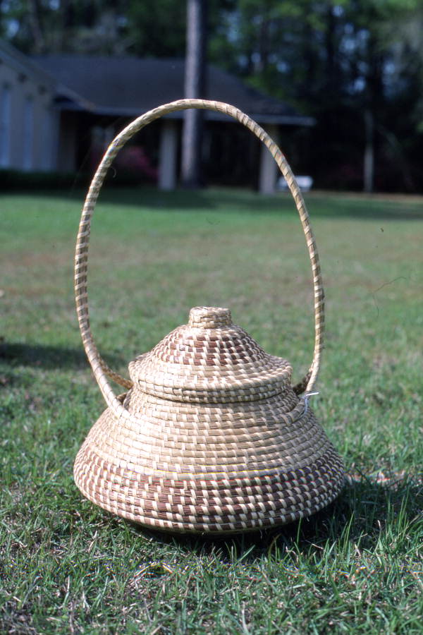 Florida Memory Sweetgrass basket made by Margaret Garrison