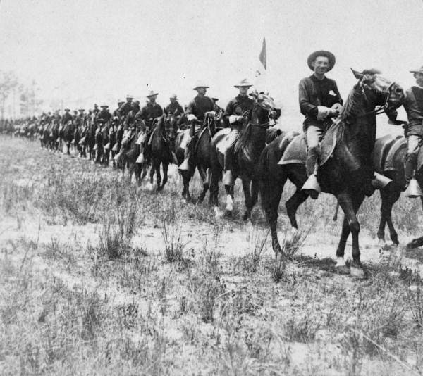 Florida Memory - 3rd U.S. Cavalry on parade - Camp Tampa, Florida.