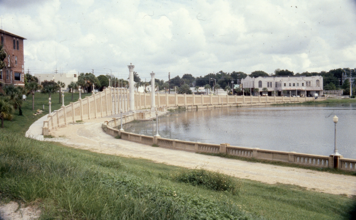 Florida Memory Photographs of the Lake Mirror Promenade in Lakeland.