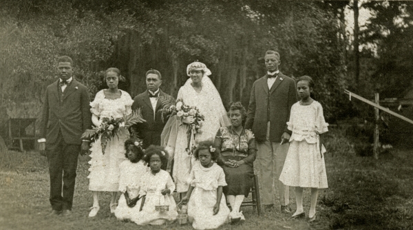 Florida Memory Portrait Of An African American Wedding Party In