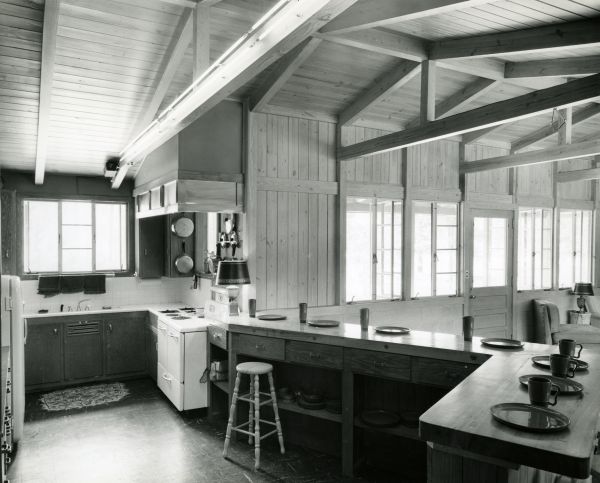 Florida Memory Interior View Showing The Kitchen Of A Typical