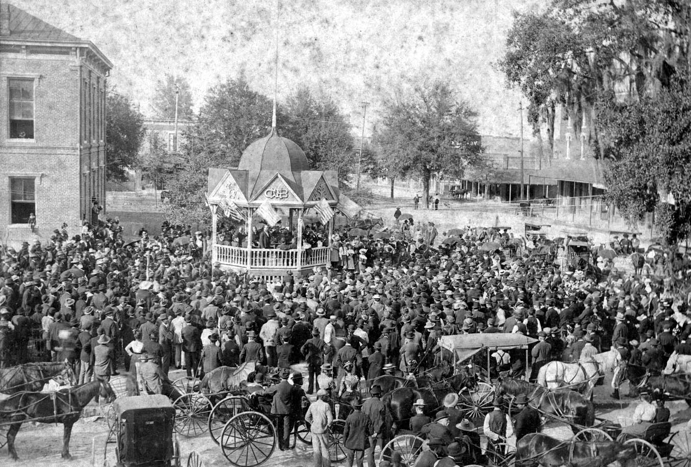 Florida Memory William Jennings Bryan speaking from the gazebo