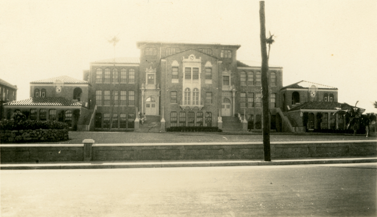 Florida Memory Palm Beach High School Building West Palm Beach