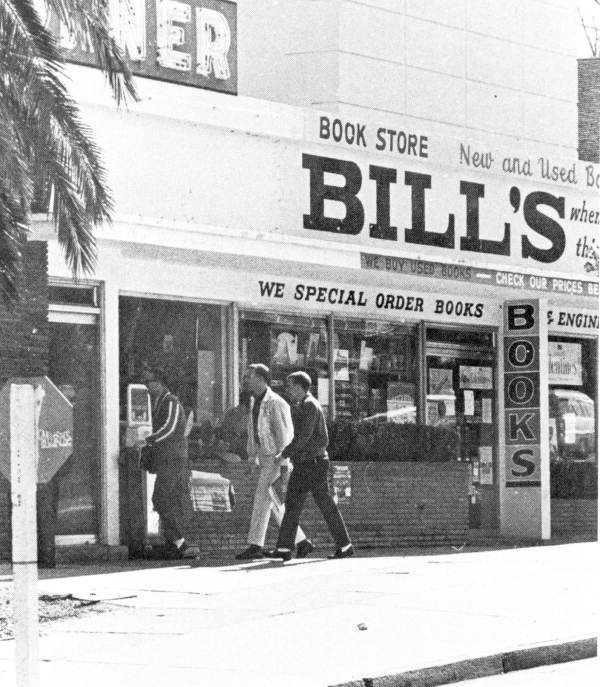 Florida Memory Bill's Bookstore across the street from Florida State