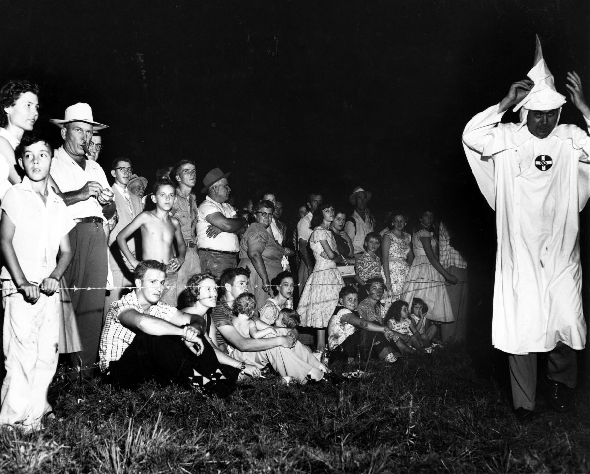 Florida Memory - Crowd Attending A KKK Rally - Tallahassee, Florida.