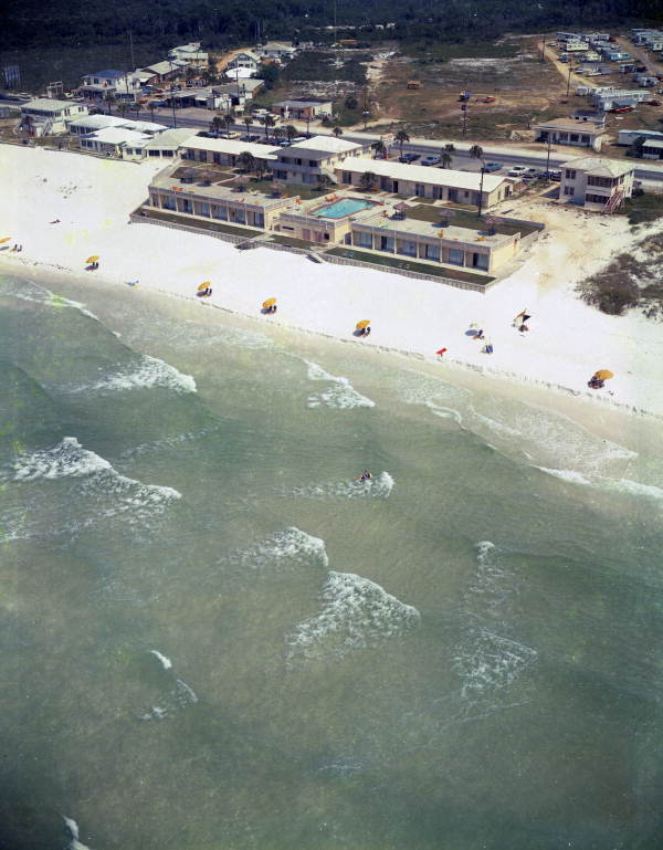 Florida Memory Aerial View Overlooking The Sea Lodge Motel